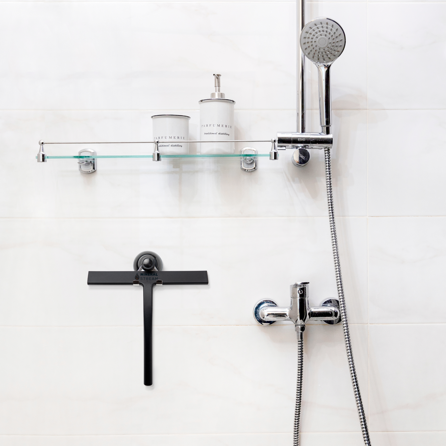 Mineralsstream دش Squeegee