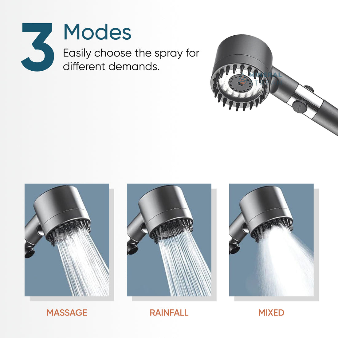 طقم أساسيات الدش لتدليك الدش النهائي