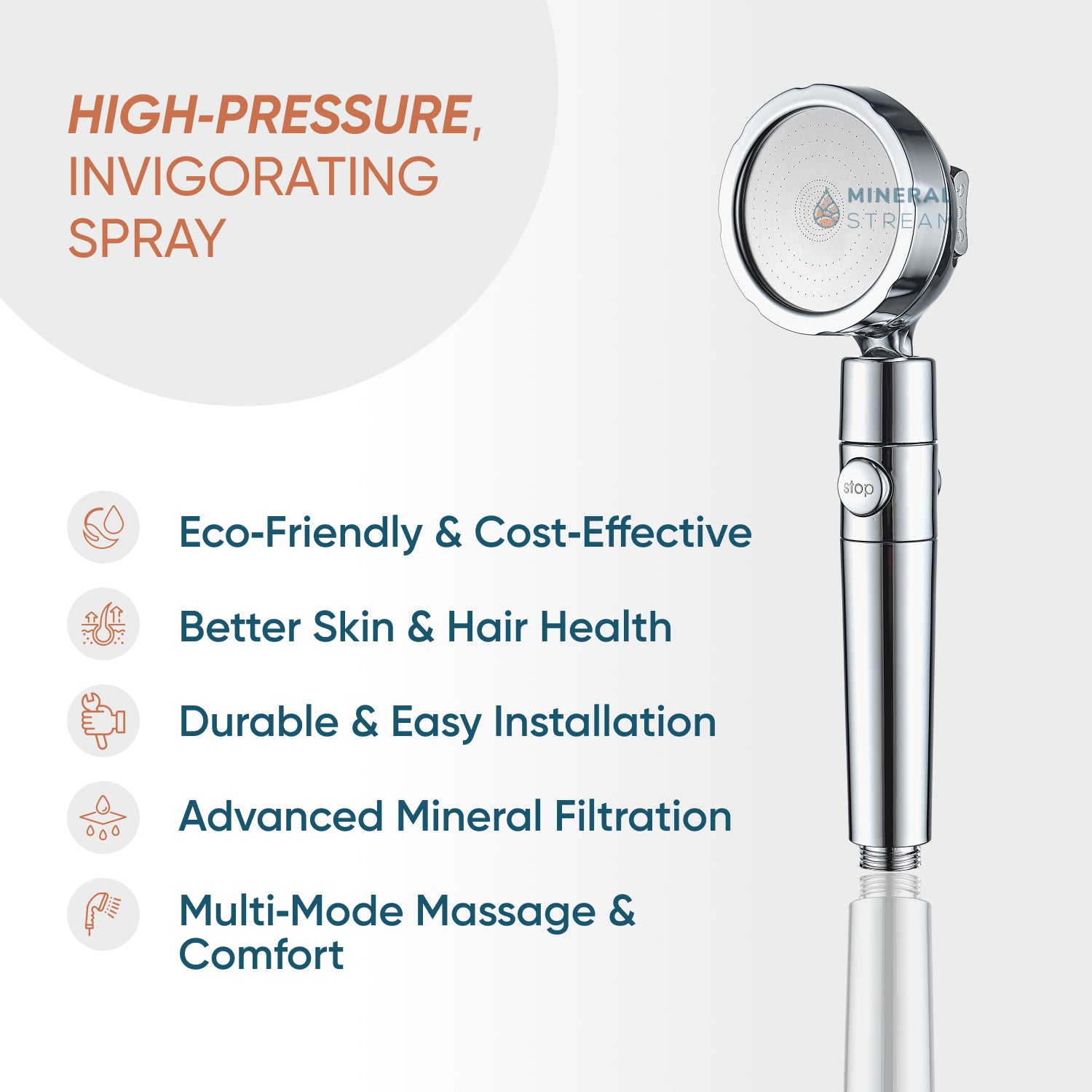 رأس الدش الثنائي MineralStream™