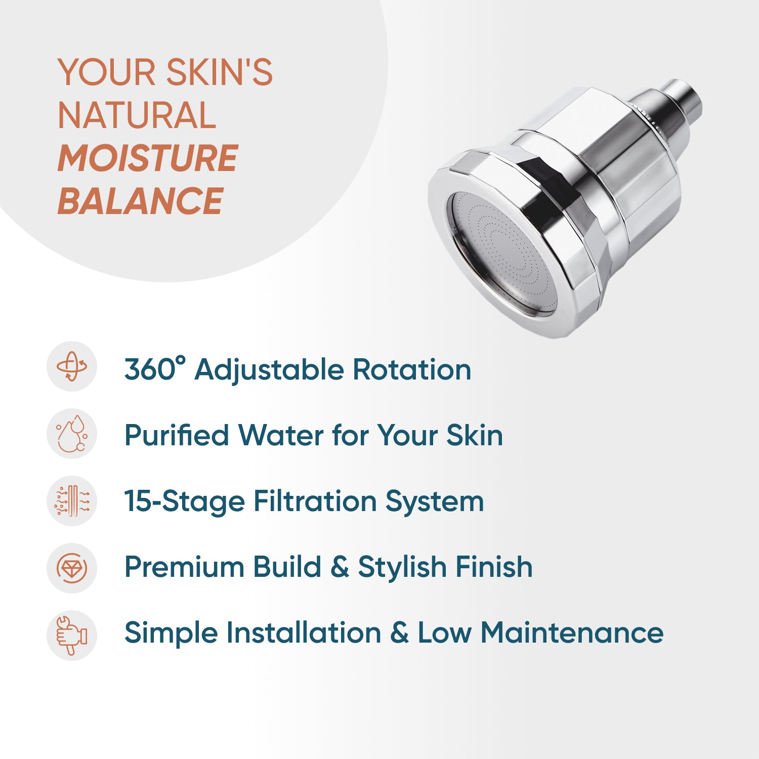 SkinPro - رأس الدش المفلتر الأكثر تقدمًا