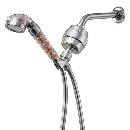 LED Ionic Showerhead Complete Shower Kit